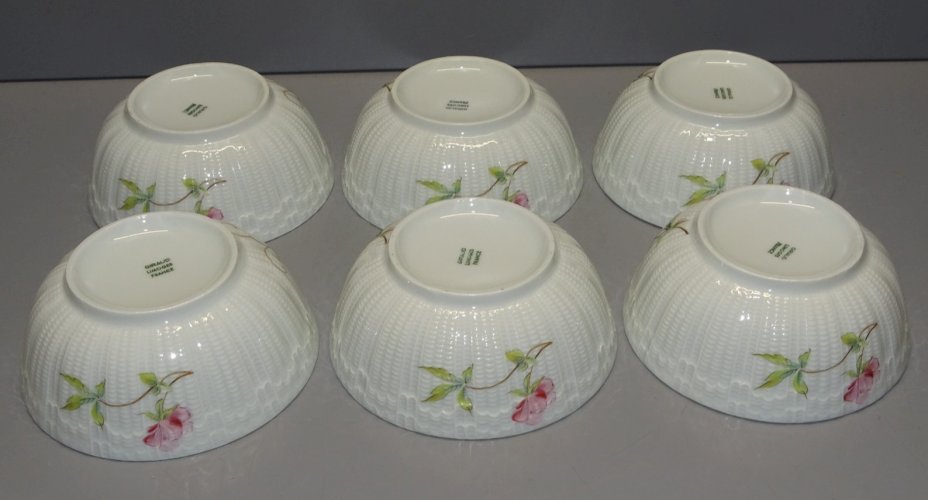 -6 TASSES PETIS BOLS PORCELAINE de LIMOGES COLLECTION VITRINE déco TABLE   D