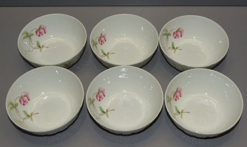 -6 TASSES PETIS BOLS PORCELAINE de LIMOGES COLLECTION VITRINE déco TABLE   D