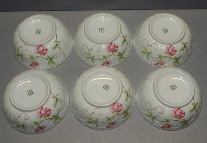 -6 TASSES PETIS BOLS PORCELAINE de LIMOGES COLLECTION VITRINE déco TABLE   D