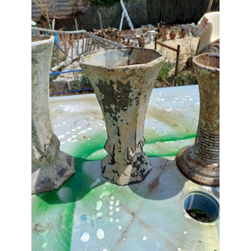 6 Vases en Fonte 1900 : Charleville - Mézières