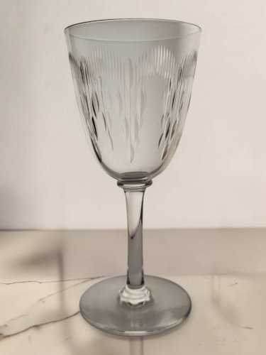 6 verres à eau / vin en cristal de Baccarat modèle Molière