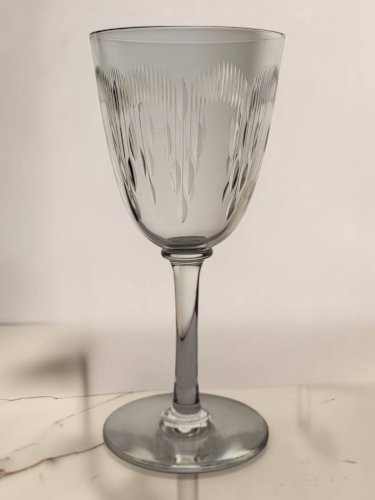 6 verres à eau / vin en cristal de Baccarat modèle Molière