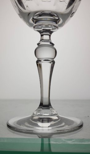 6 verres à eau / vin en cristal signés