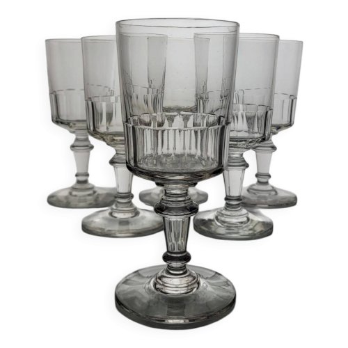 6 Verres à eau / vin modèle Mirabeau