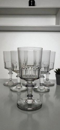 6 Verres à eau / vin modèle Mirabeau