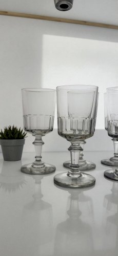 6 Verres à eau / vin modèle Mirabeau