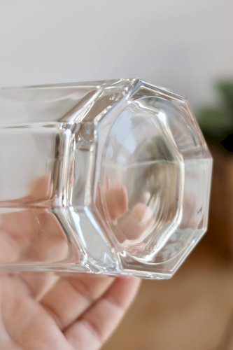 6 verres à eau vintage octogonaux Esso
