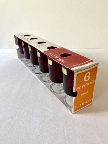 6 verres à pied Luminarc, modèle Suède n°2, boîte d'origine