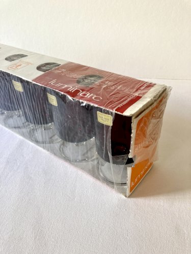 6 verres à pied Luminarc, modèle Suède n°2, boîte d'origine