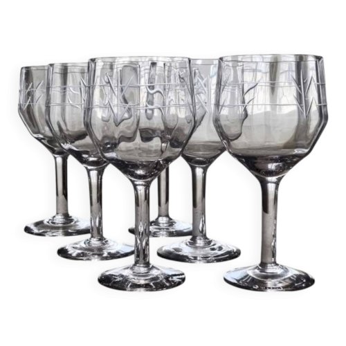 6 verres à pied