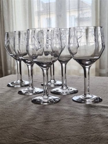 6 verres à pied