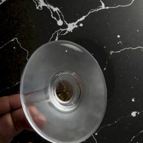 6 verres à vin ambrés en cristal