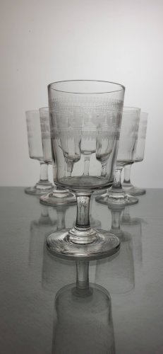 6 verres à vin apéritif modèle à la grecque