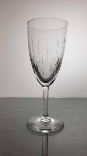 6 verres à vin Art déco en cristal