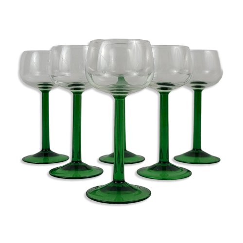 6 verres à vin dAlsace, 1970