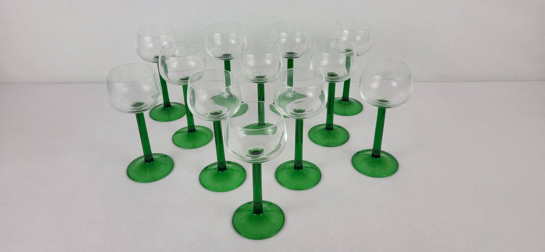 6 verres à vin dAlsace, 1970