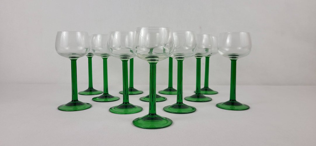 6 verres à vin dAlsace, 1970
