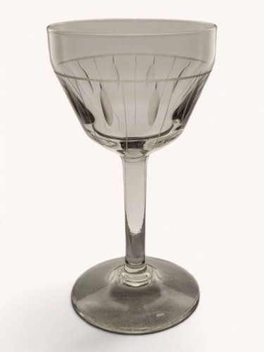 6 verres à vin rouge Art déco