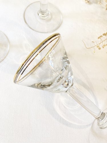 6 verres apéritifs de bistrot à pied  6 verres apéritifs de bistrot à pied  