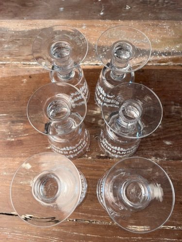 6 verres bistrot «bienvenue»