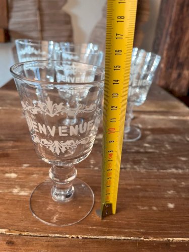 6 verres bistrot «bienvenue»