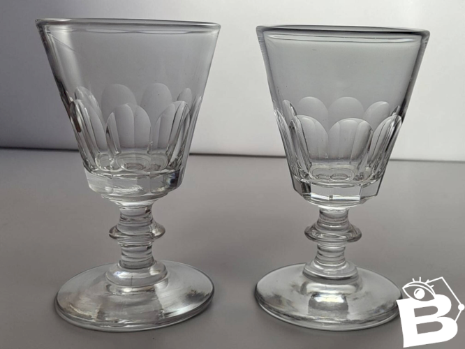 6 verres en cristal de Baccarat / Saint Louis / Caton