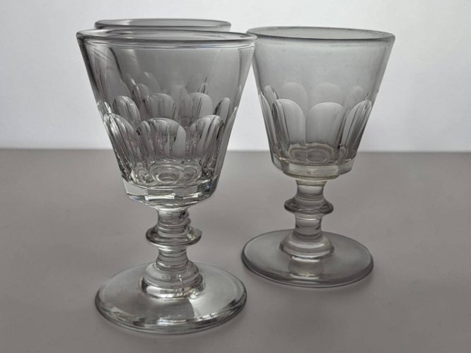6 verres en cristal de Baccarat / Saint Louis / Caton
