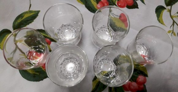 6 verres vintages