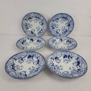 6+1 deep plates Creil & Montereau Flora