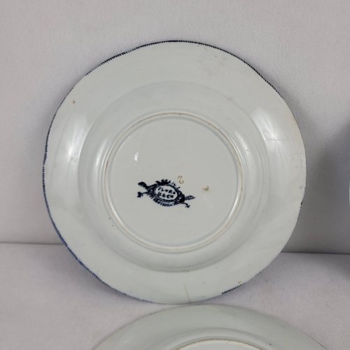 6+1 assiettes creuses Creil & Montereau Flora