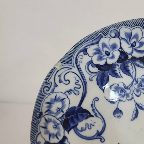 6+1 assiettes plates Creil & Montereau Flora