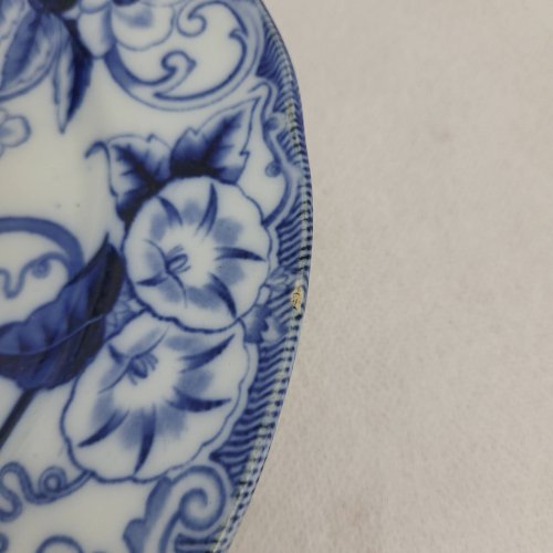 6+1 assiettes plates Creil & Montereau Flora