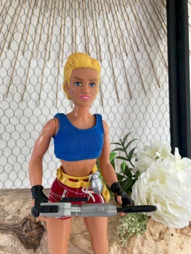 625⚜️ Action Man Figurine Nathalie Année 1996 Hasbro Hauteur 29 Cm