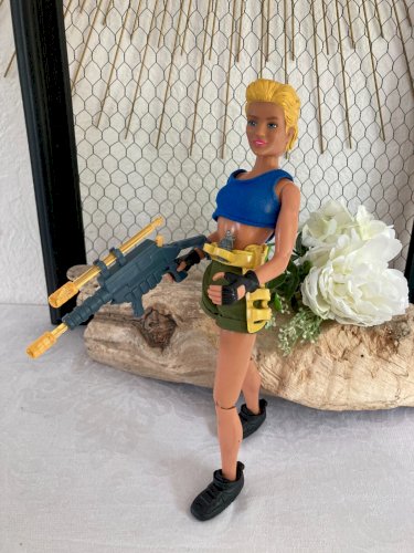 625⚜️ Action Man Figurine Nathalie Année 1996 Hasbro Hauteur 29 Cm