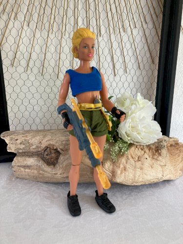 625⚜️ Action Man Figurine Nathalie Année 1996 Hasbro Hauteur 29 Cm