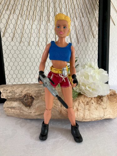 625⚜️ Action Man Figurine Nathalie Année 1996 Hasbro Hauteur 29 Cm
