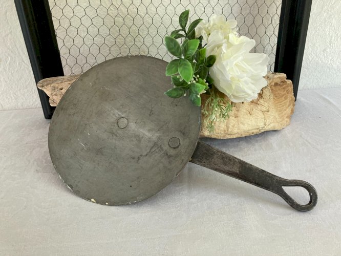 625⚜️ Ancien Couvercle en Cuivre Pour Casserole Vintage Diamètre 20 Cm