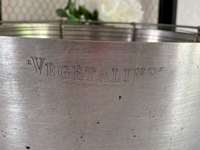 625⚜️ Ancienne Friteuse en Aluminium Végétaline Vintage Diamètre 26 Cm