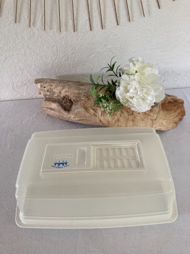 625⚜️ Cloche Plateau à Fromages, Cave à Fromage Tefal en Plastique Blanc