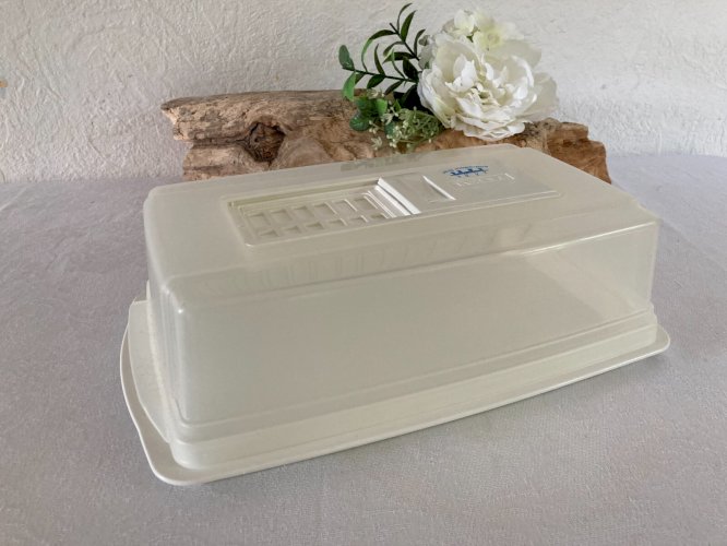 625⚜️ Cloche Plateau à Fromages, Cave à Fromage Tefal en Plastique Blanc