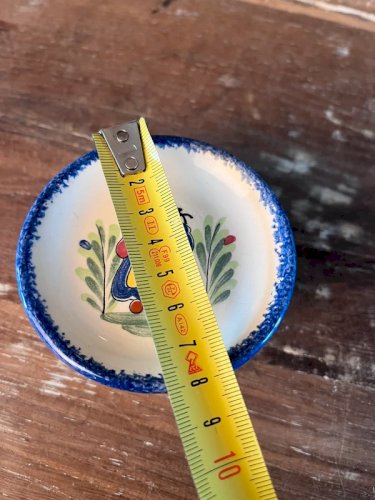 7 assiettes de dînette faïence de Pornic Muzillac