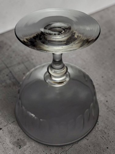 7 coupes à champagne en cristal 1950s