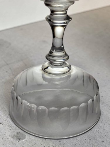 7 coupes à champagne en cristal 1950s