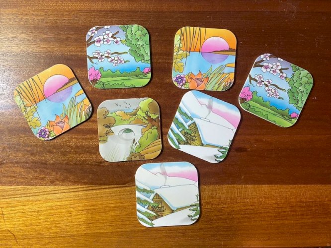 7 sous-verres vintage années 80’