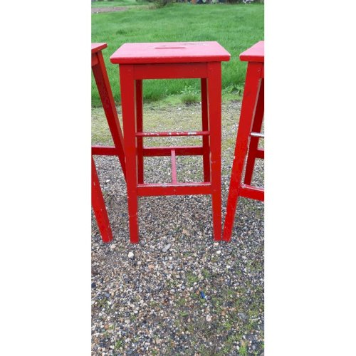 7 Tabourets de Bistrot Bois