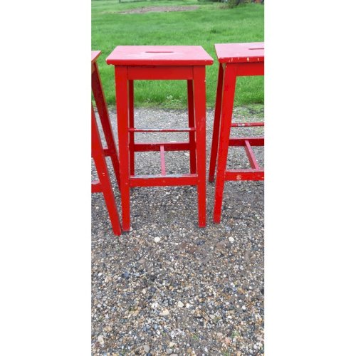 7 Tabourets de Bistrot Bois