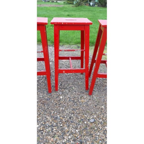 7 Tabourets de Bistrot Bois