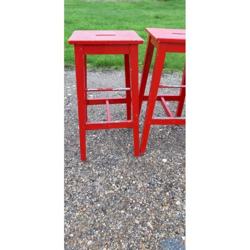 7 Tabourets de Bistrot Bois