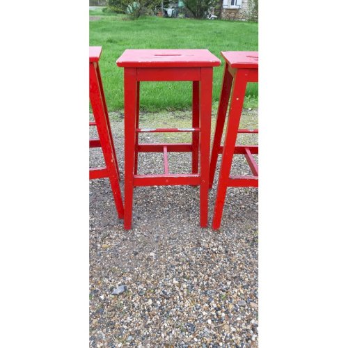 7 Tabourets de Bistrot Bois