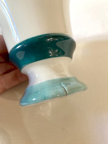 7 tasses à café en faïence de type brûlot